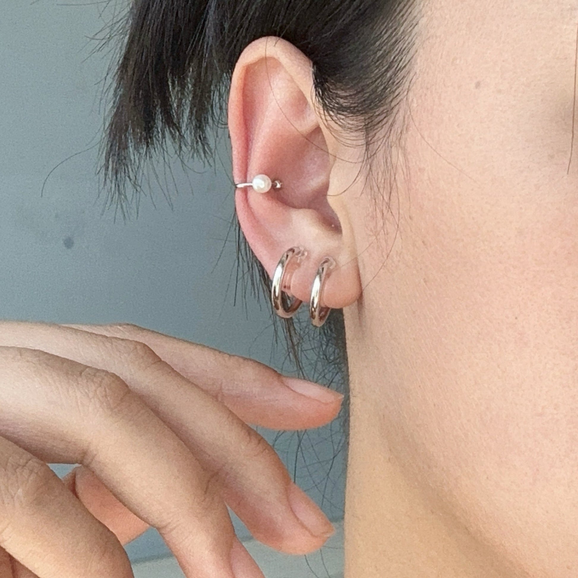 hoop clip-on earrings by SOMIY – pain-free non-pierced jewelry for everyday wear