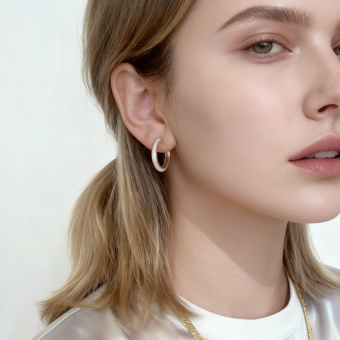 Petits boucles d'oreilles à fermoir quotidien