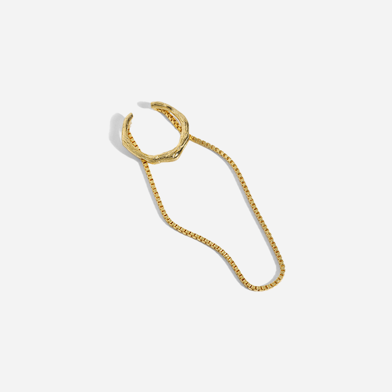 S925 Sterling Silver C-Shaped Tassel Chain Ear Cuff ear cuff for non-pierced ears – SOMIY