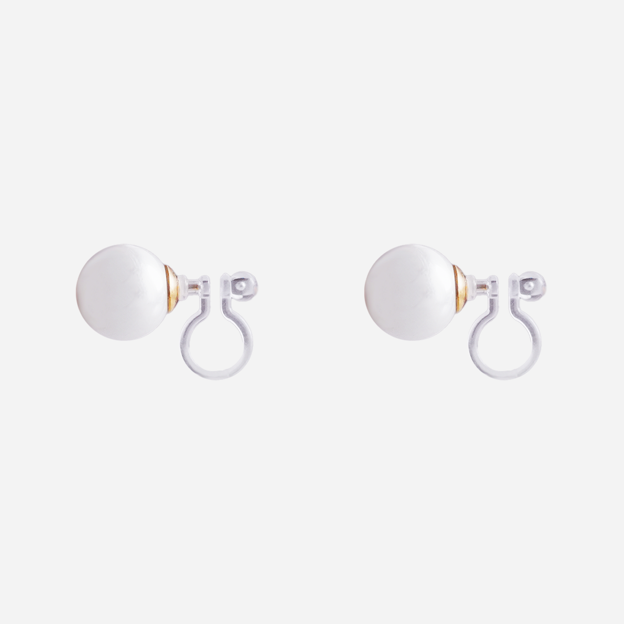Large pearls Clip-on Stud Earrings