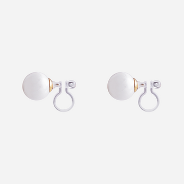 Large pearls Clip-on Stud Earrings