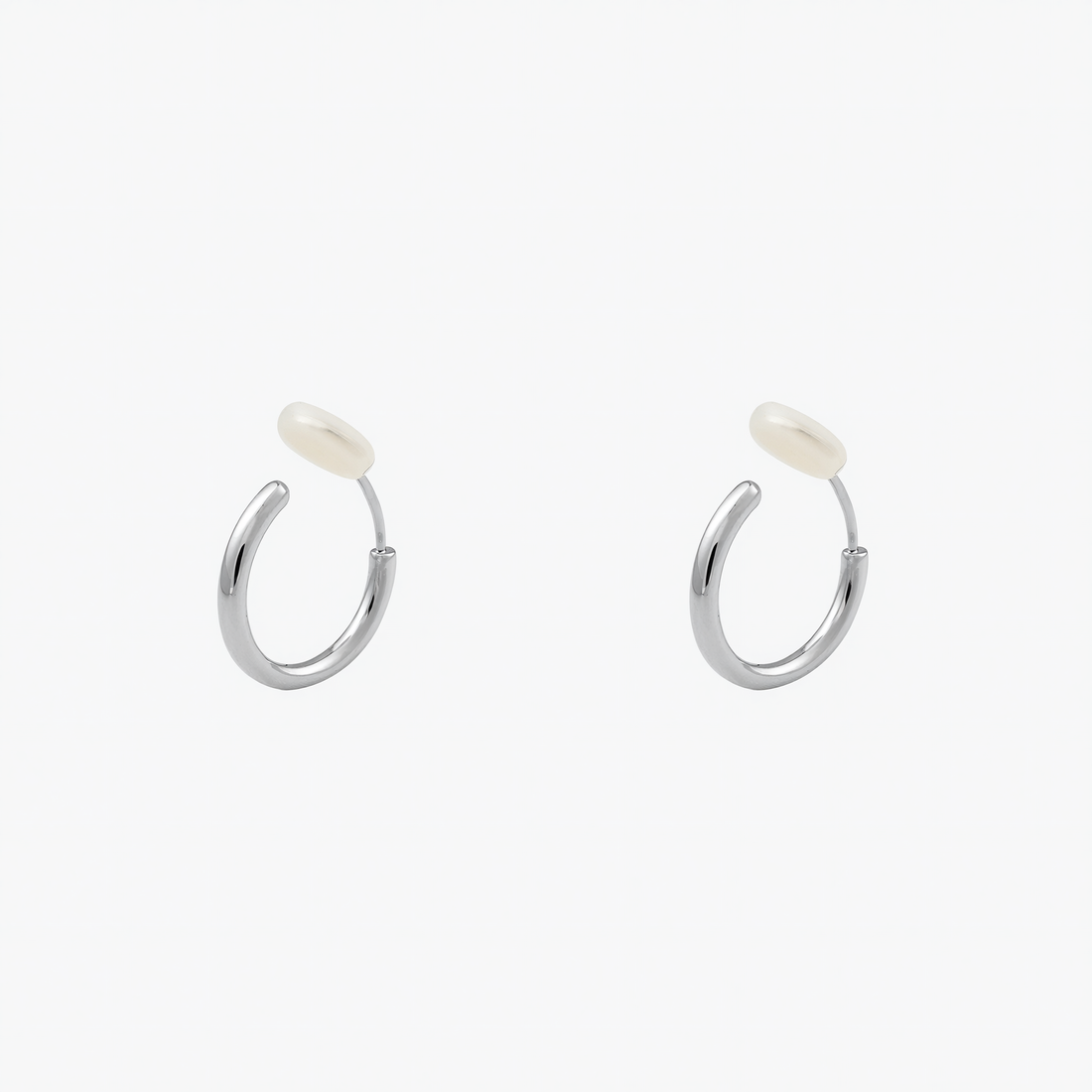 Minimal Hoop Clip-On Earrings image 4 by SOMIY