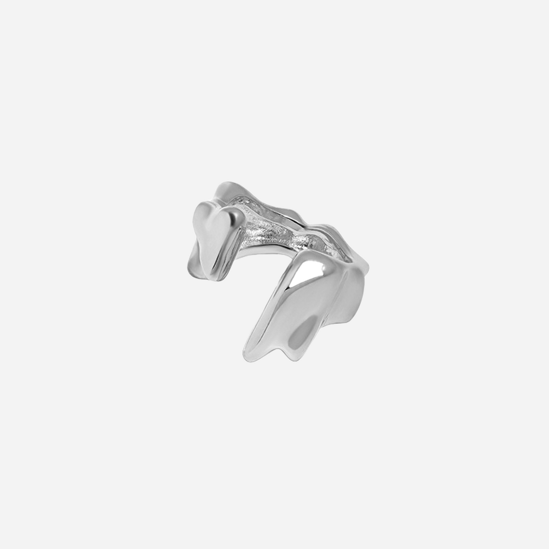 S925 Sterling Silver Minimalist Irregular Ear Cuff by SOMIY | S925 Sterling Silver Ear Cuff Jewelry