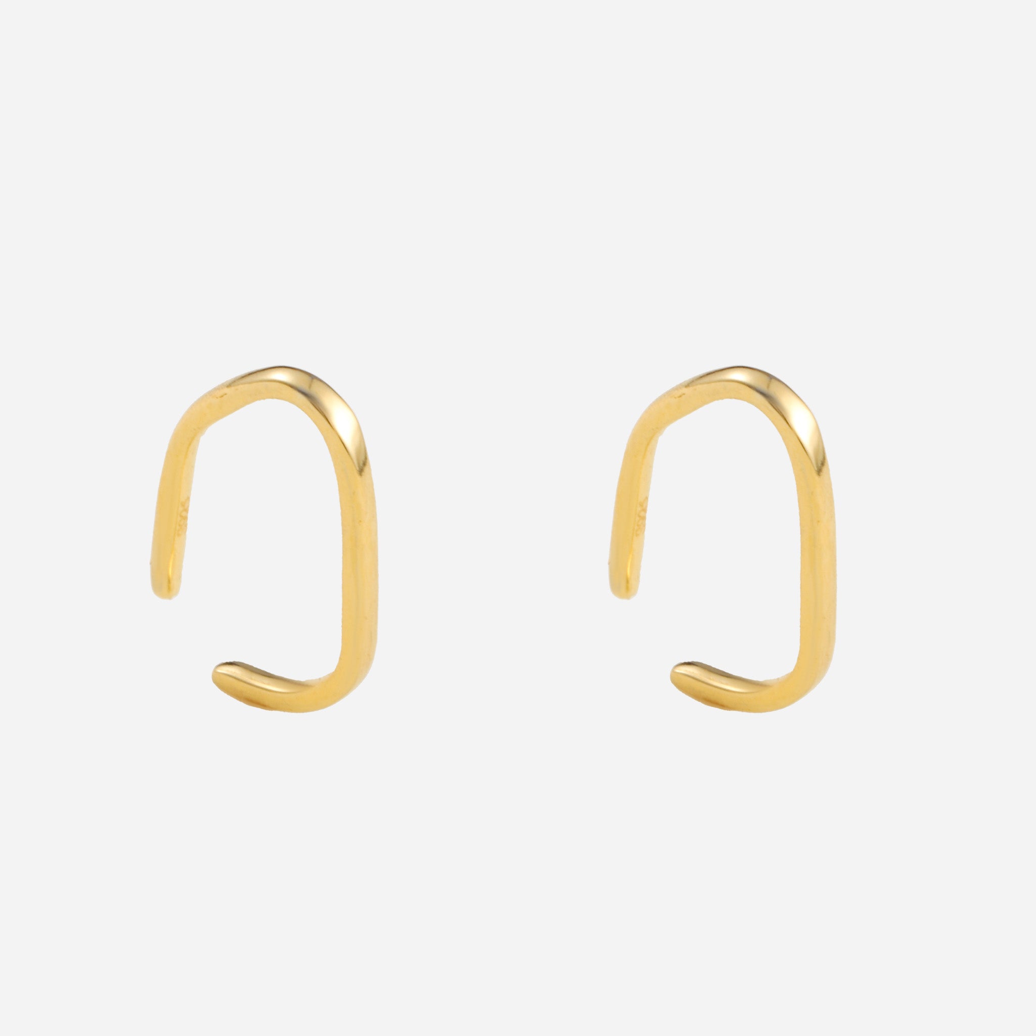 Geometrischer Ohrschmuck – Gold
