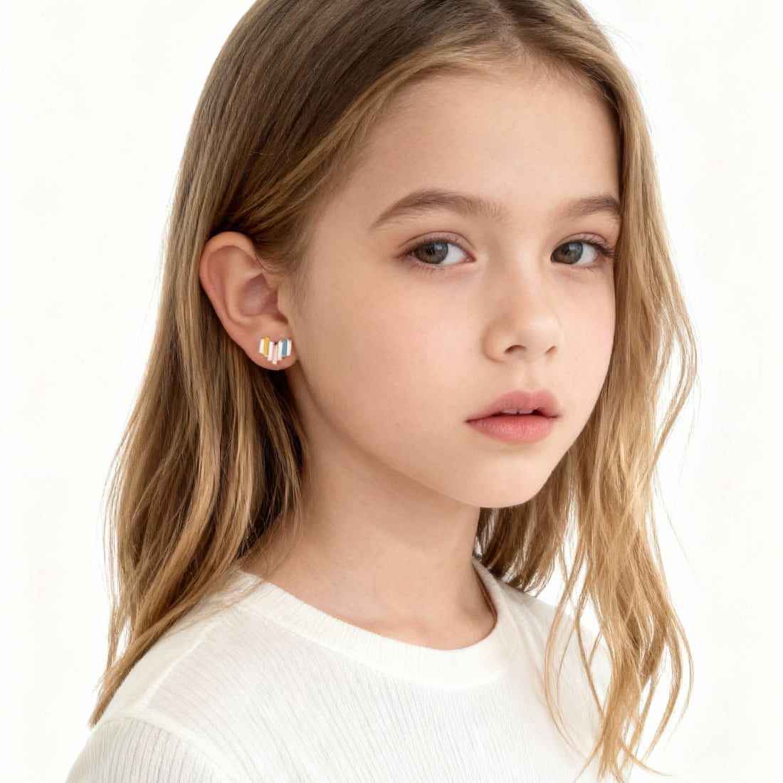 Geometric Heart Cutie Clip On Earrings