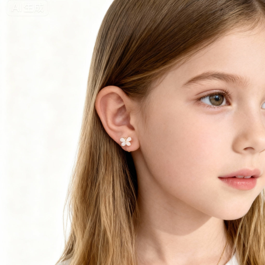 Pink Butterfly Cutie Clip On Earrings