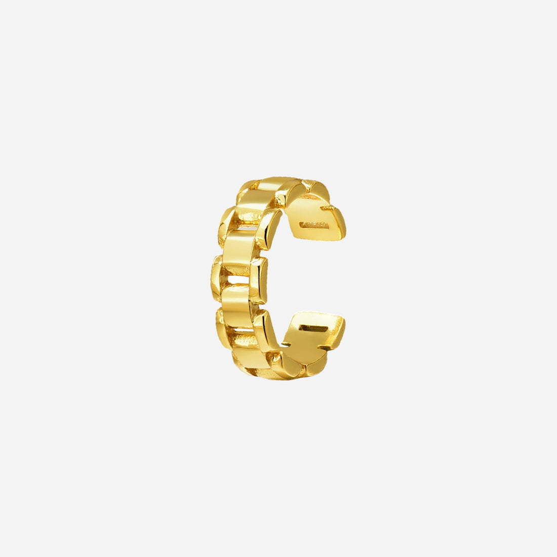 Gold Silverear cuff by SOMIY – modern non-pierced jewelry for all-day comfort