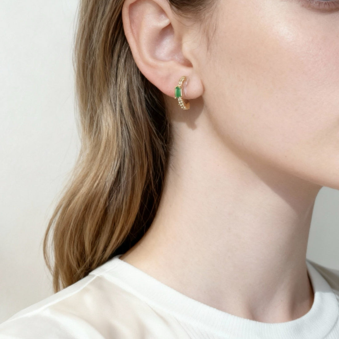 Petits boucles d'oreilles à fermoir quotidien