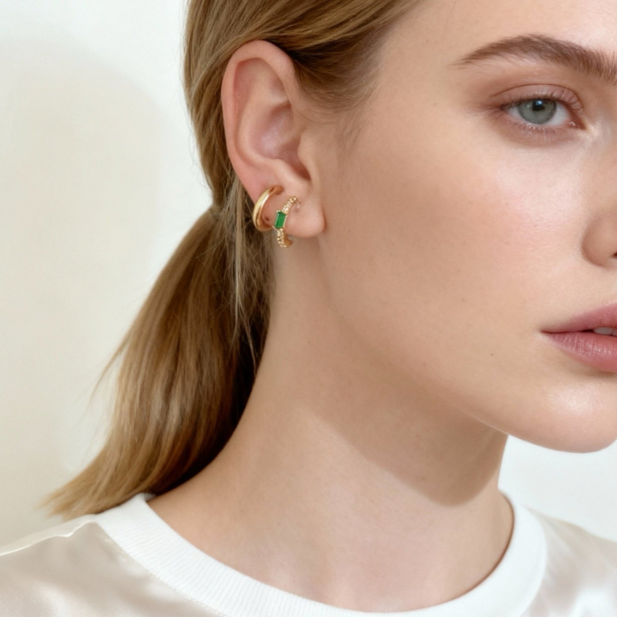 Kleine Daily Clip-On Oorringen - Goud