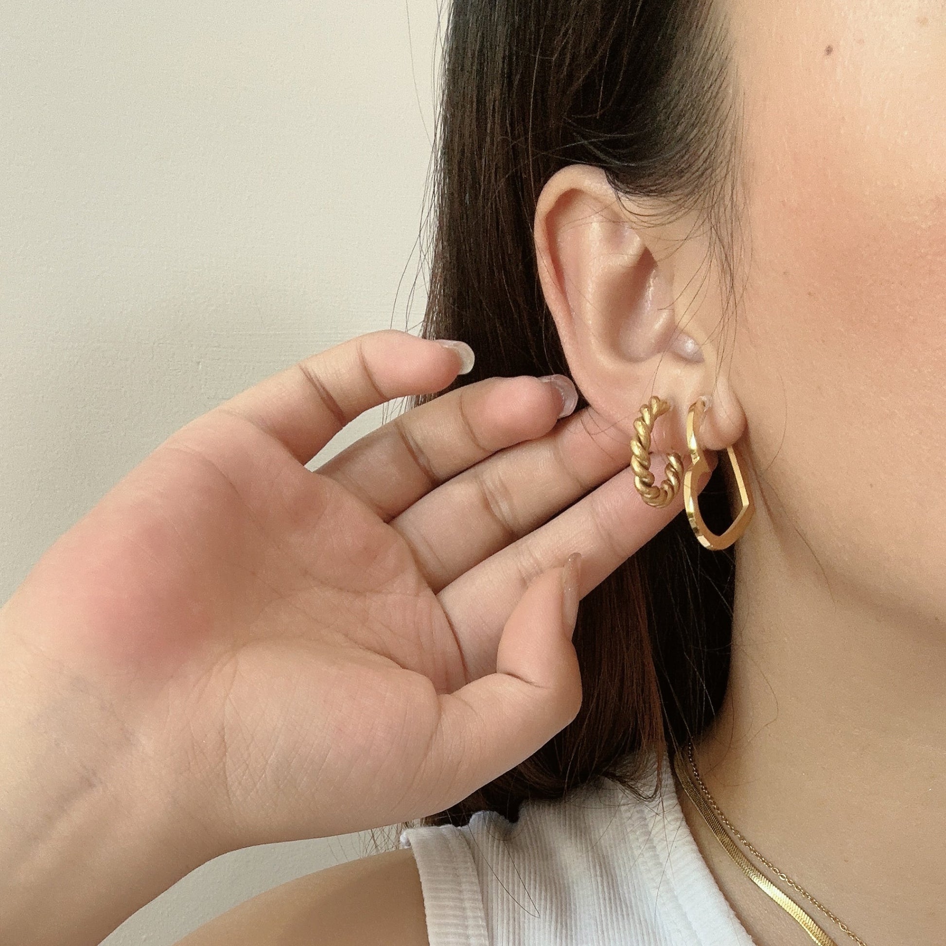 hoop clip-on earrings by SOMIY – pain-free non-pierced jewelry for everyday wear