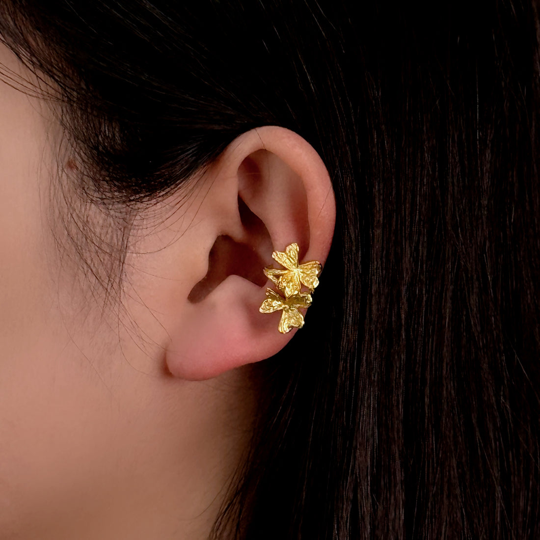 Pendientes de clip con diamantes y turquesa-Plata