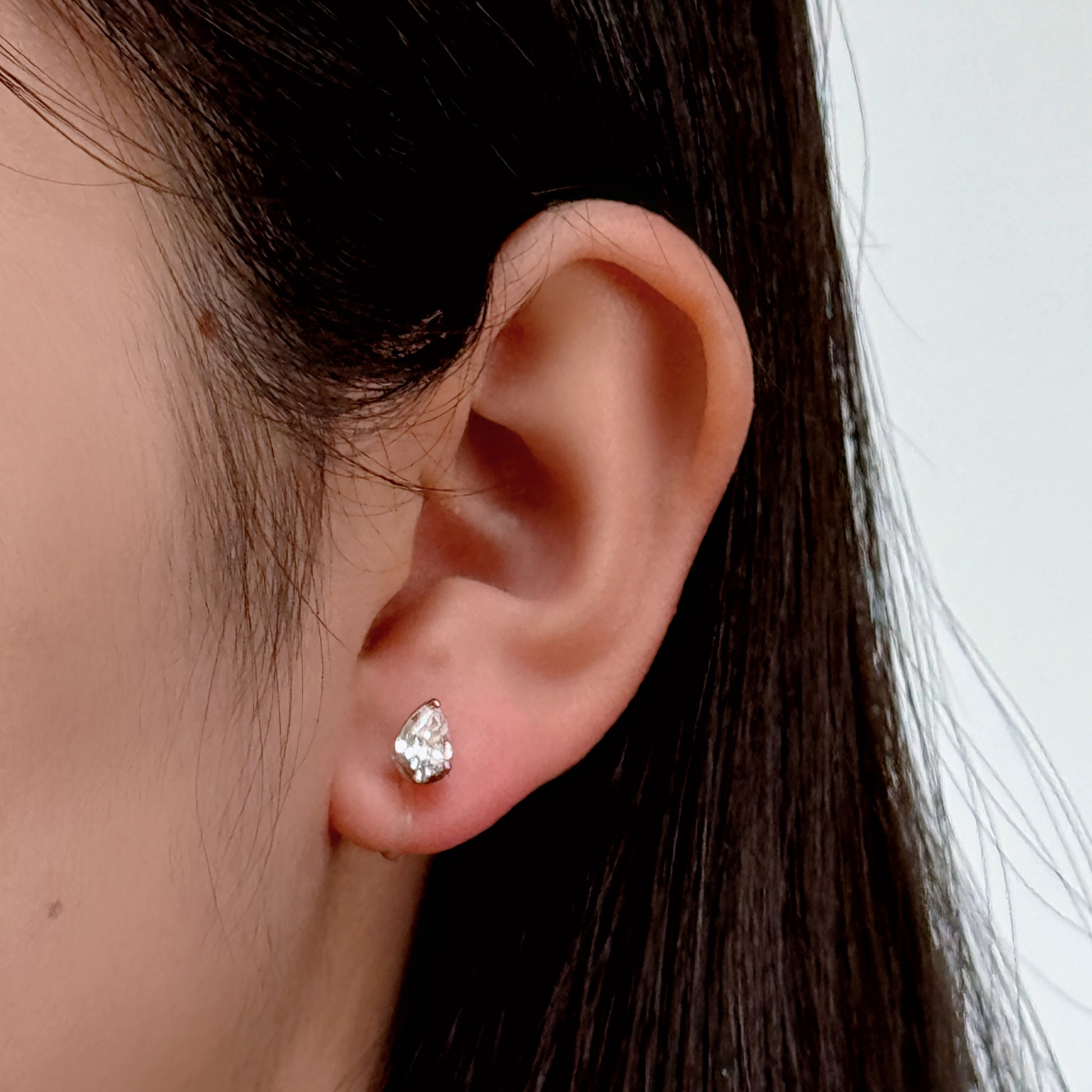Drop Diamond Clip-On Earrings - SOMIY