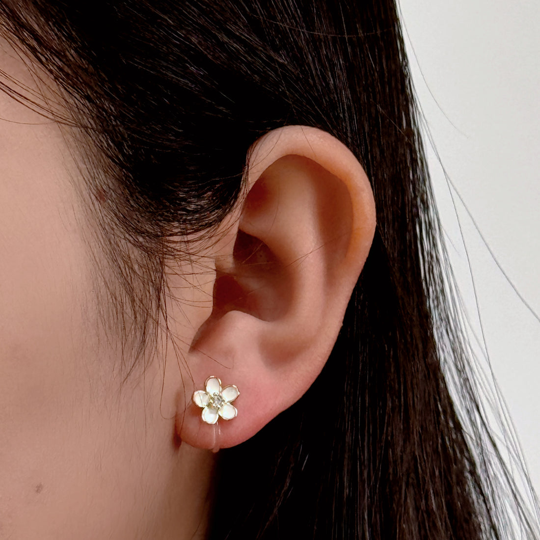 Flower Pearl Clip-On Earrings - SOMIY