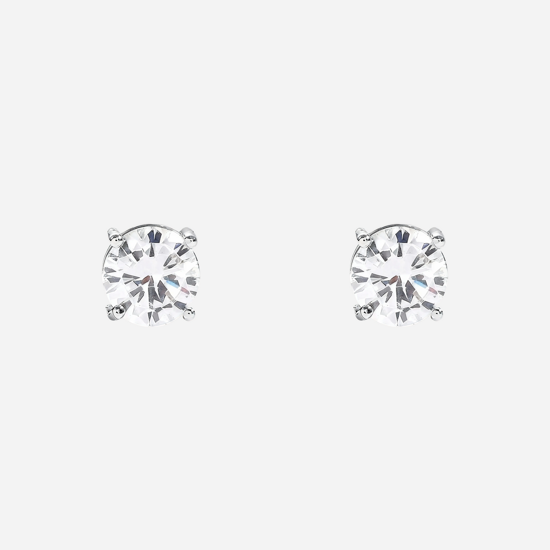 Large Diamond Stud Clip-On Earrings image 3 by SOMIY