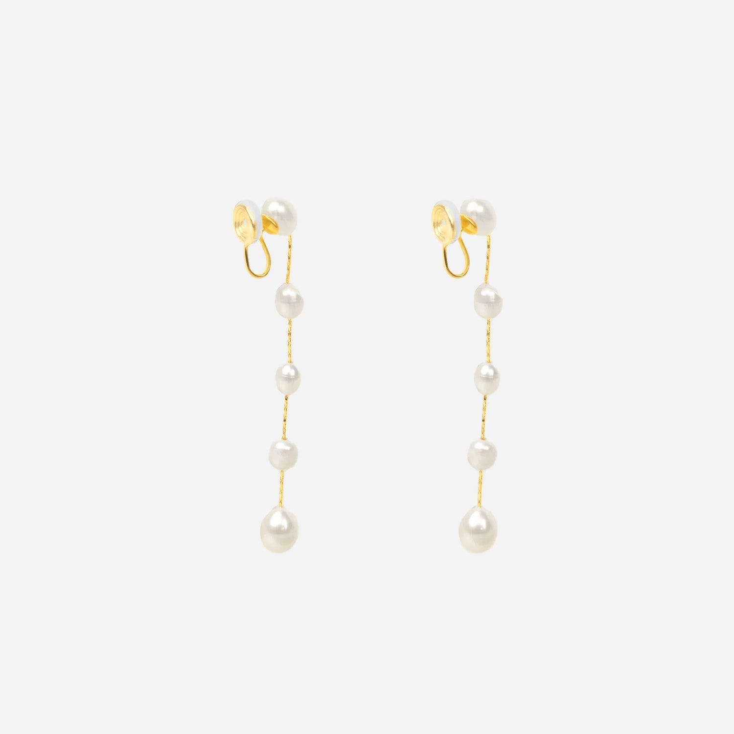 Pearldangle clip-on earrings by SOMIY – pain-free non-pierced jewelry for everyday wear