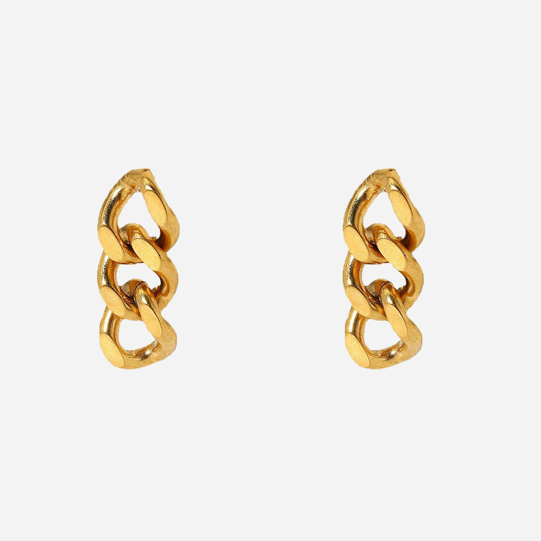 Gold Resindangle clip-on earrings by SOMIY – pain-free non-pierced jewelry for everyday wear