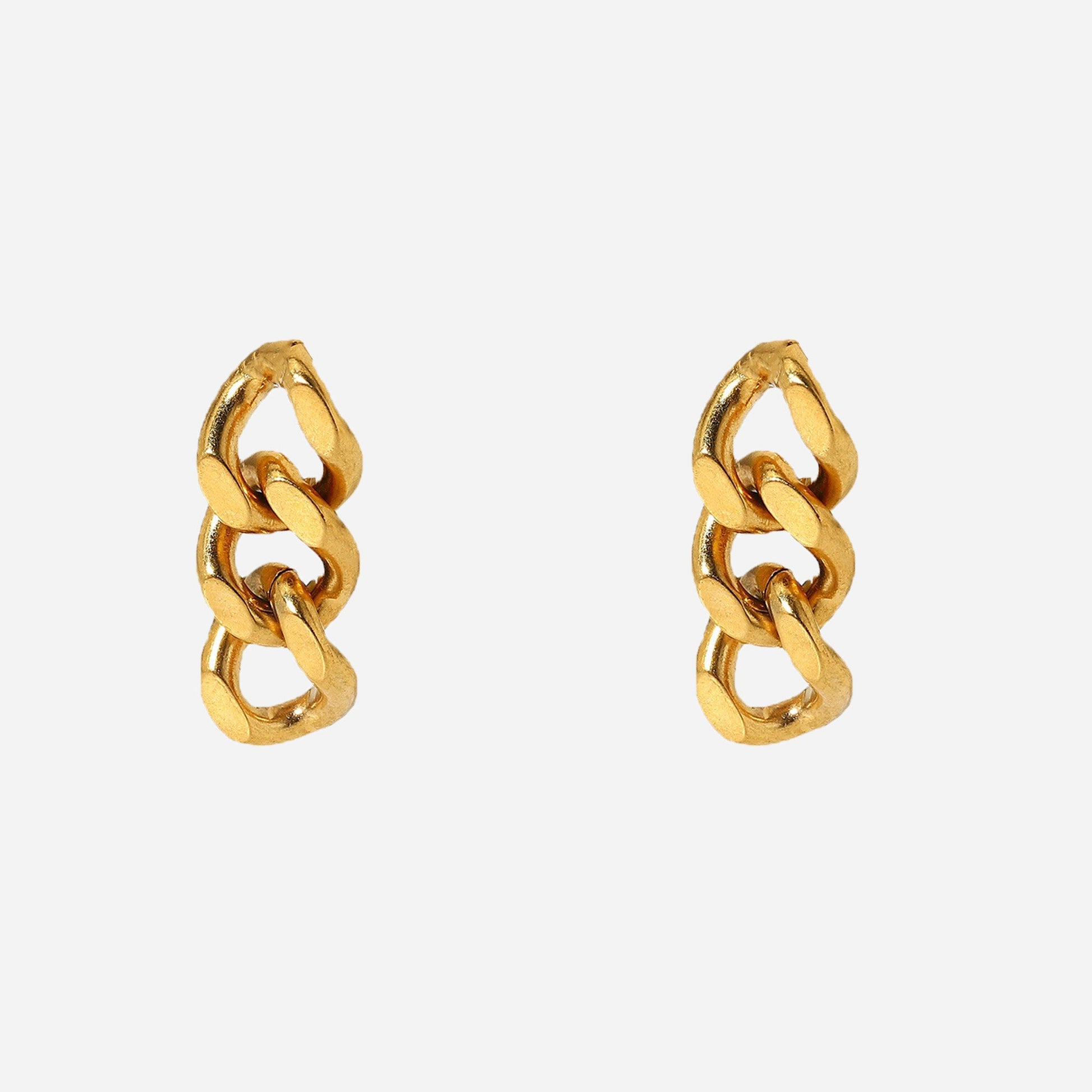 Gold Resindangle clip-on earrings by SOMIY – pain-free non-pierced jewelry for everyday wear