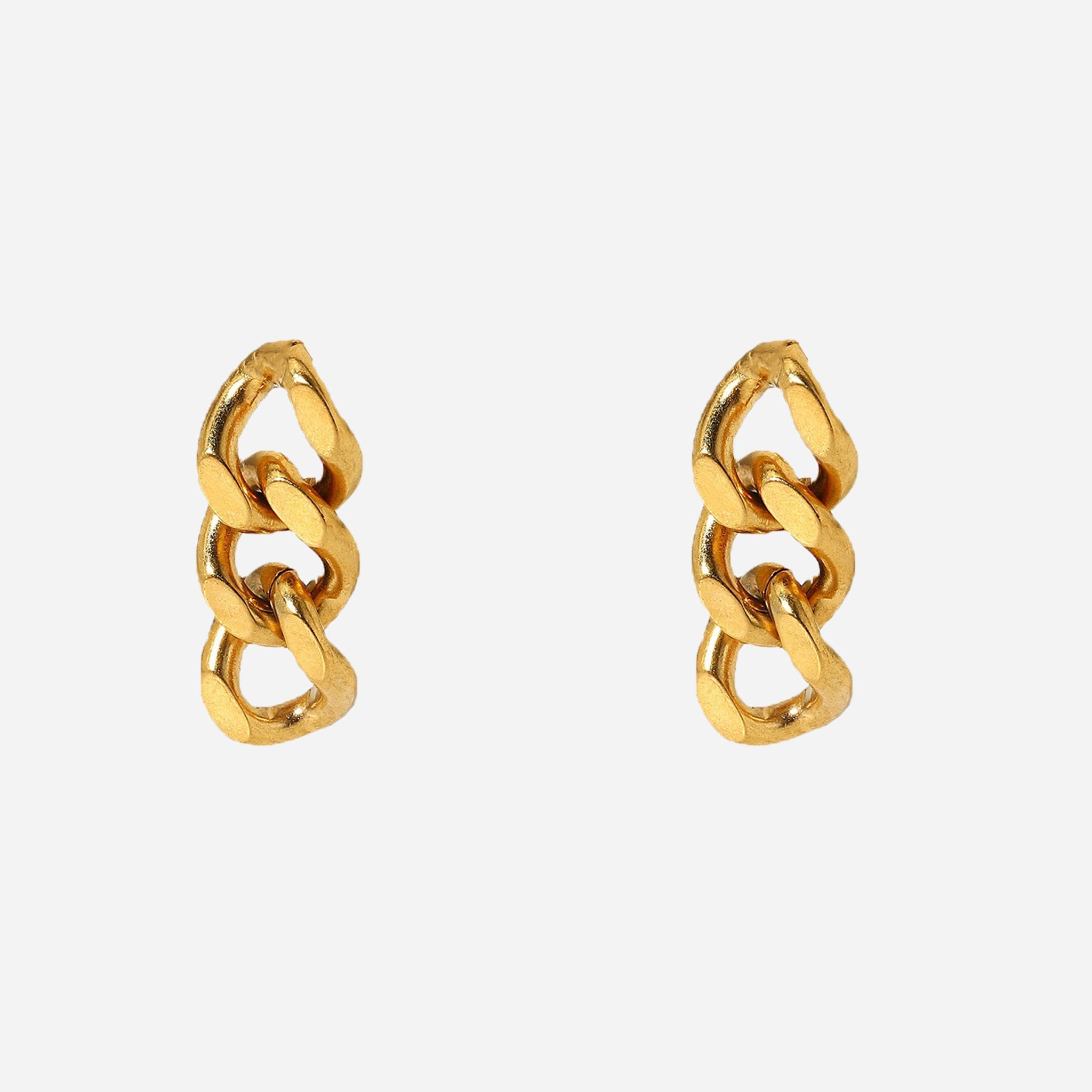 Gold Resindangle clip-on earrings by SOMIY – pain-free non-pierced jewelry for everyday wear