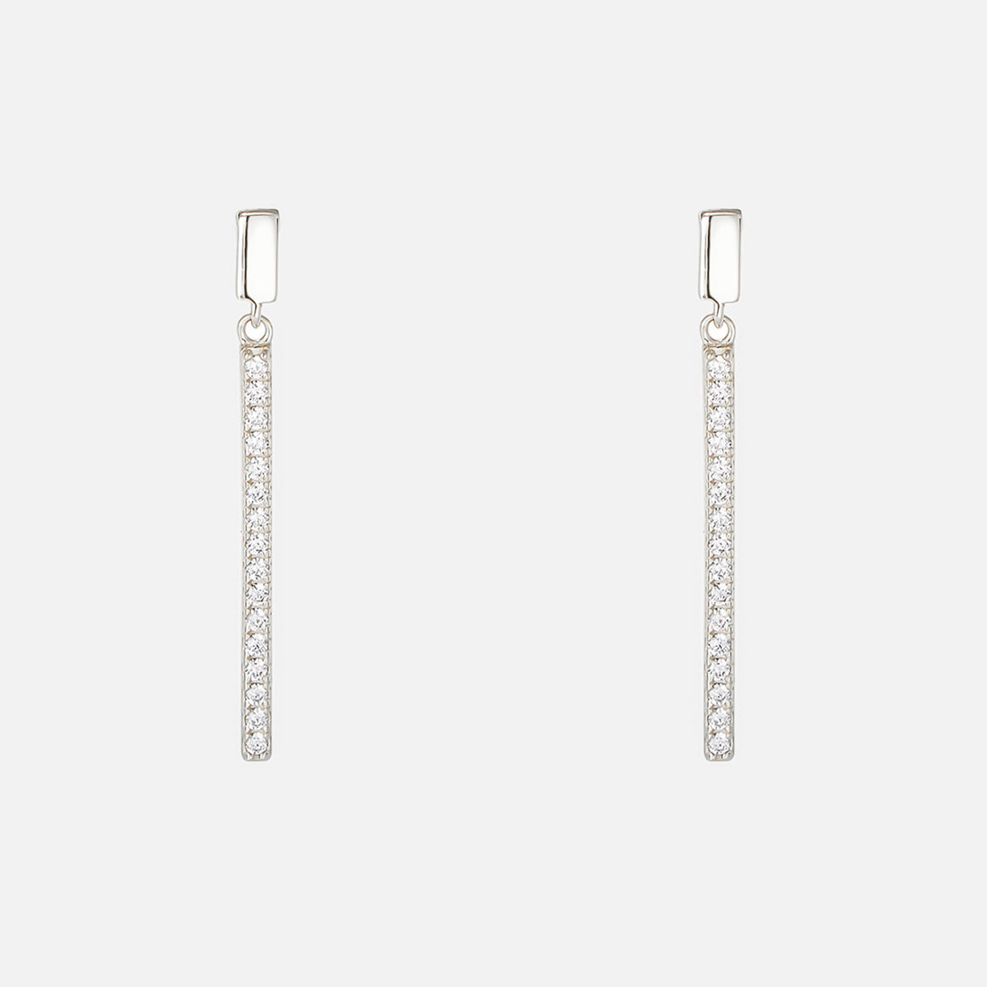 S925 Sterling Silver Wire Dangle Clip-On Earrings for non-pierced ears by SOMIY