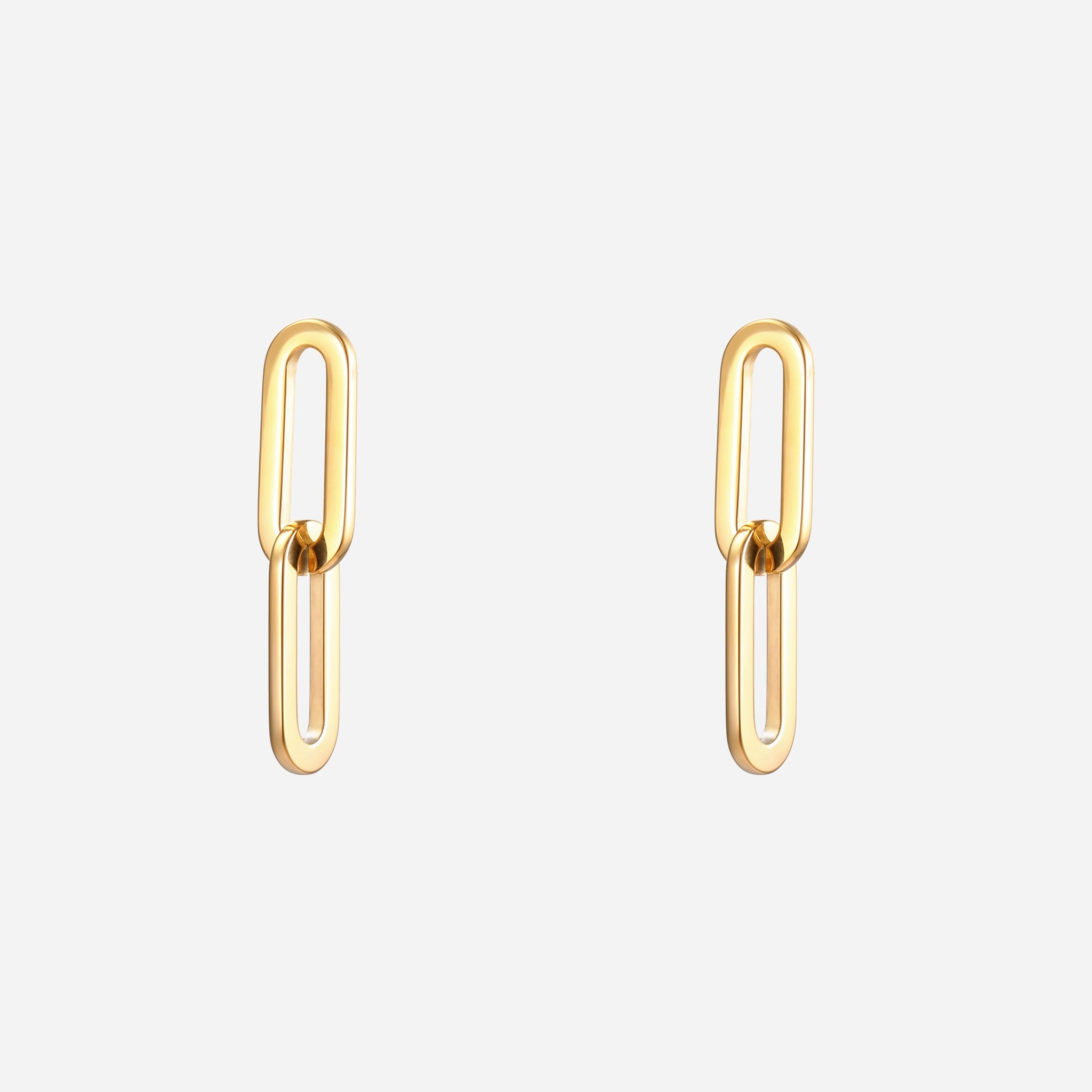 Gold Resindangle clip-on earrings by SOMIY – pain-free non-pierced jewelry for everyday wear