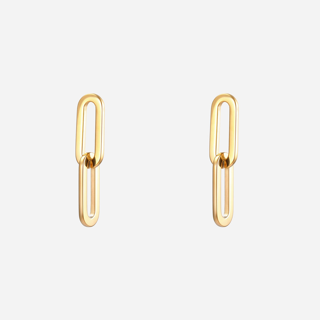 Gold Resindangle clip-on earrings by SOMIY – pain-free non-pierced jewelry for everyday wear