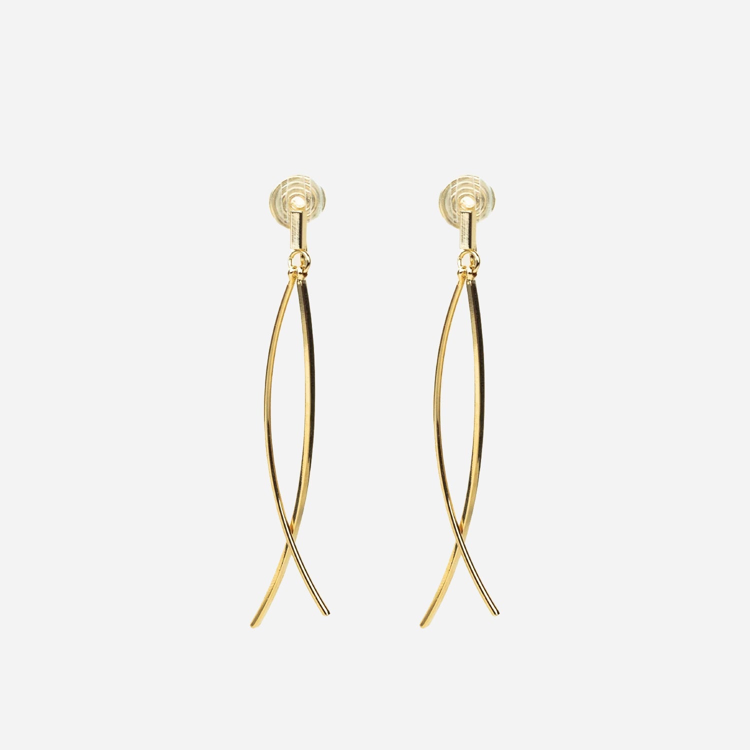 Pearl Crystaldangle clip-on earrings by SOMIY – pain-free non-pierced jewelry for everyday wear
