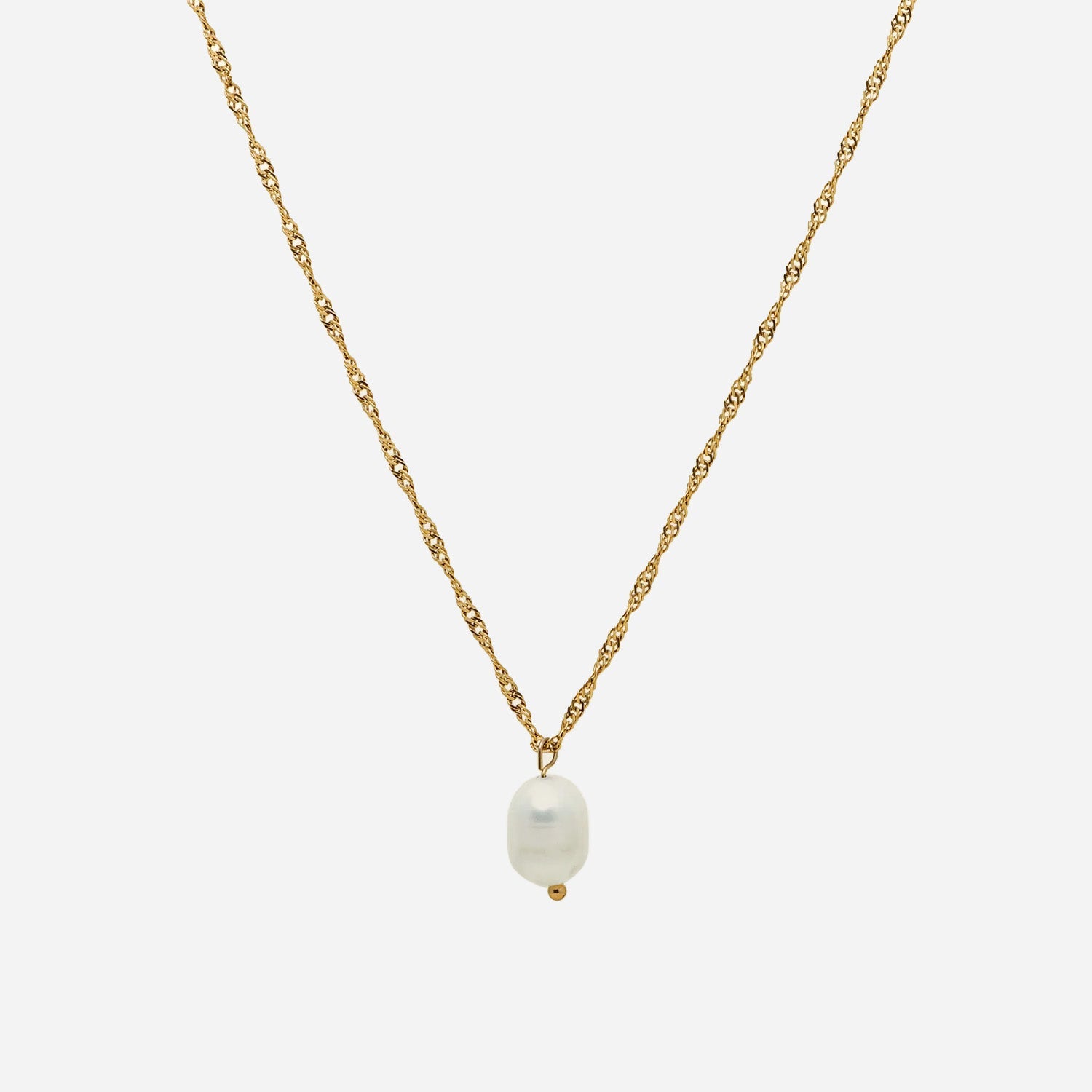 Gold Pearldangle clip-on earrings by SOMIY – pain-free non-pierced jewelry for everyday wear