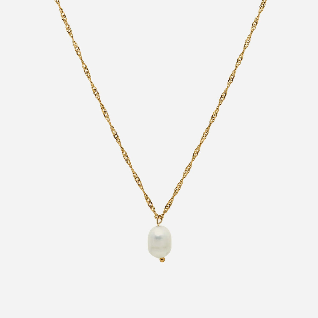 Gold Pearldangle clip-on earrings by SOMIY – pain-free non-pierced jewelry for everyday wear