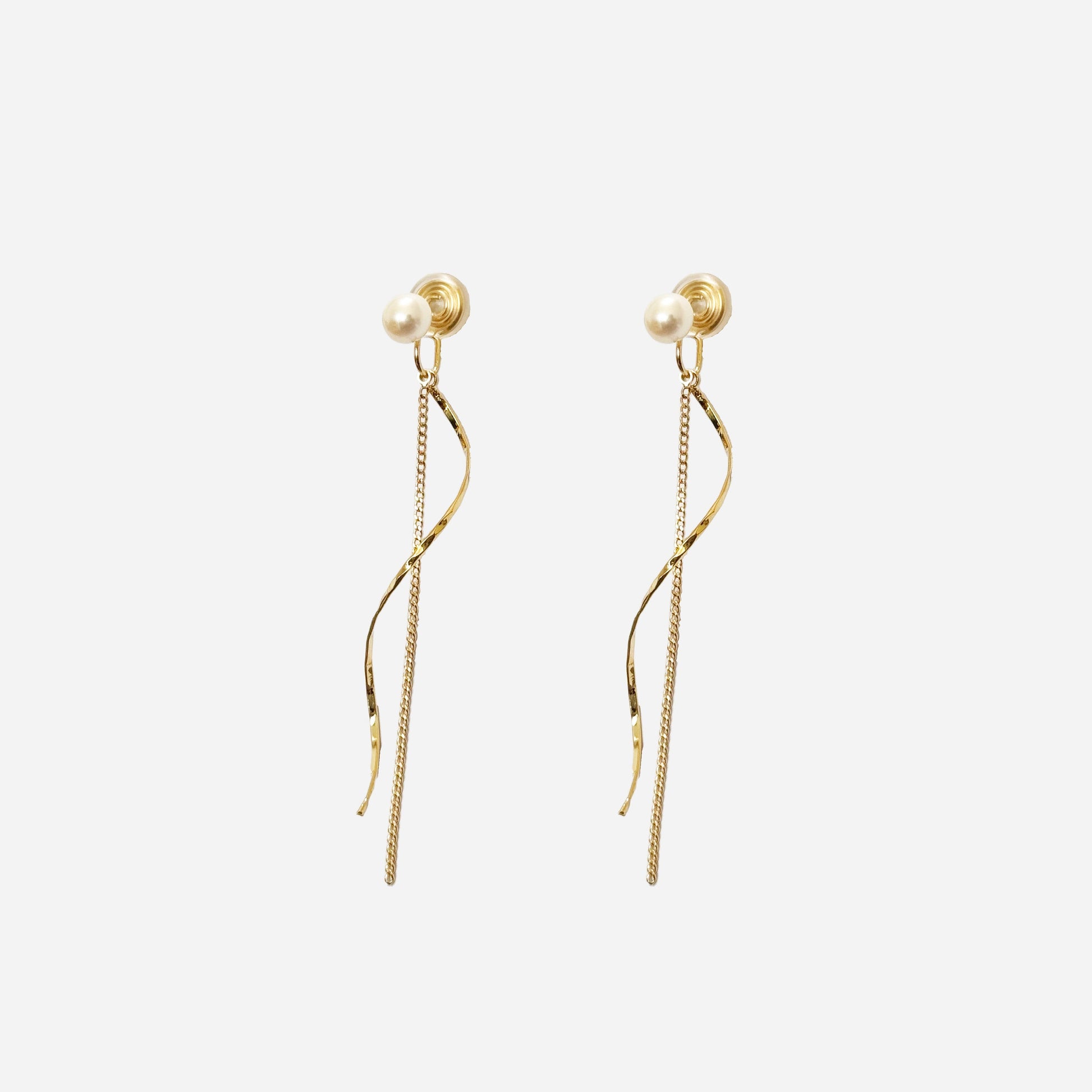 Pearldangle clip-on earrings by SOMIY – pain-free non-pierced jewelry for everyday wear