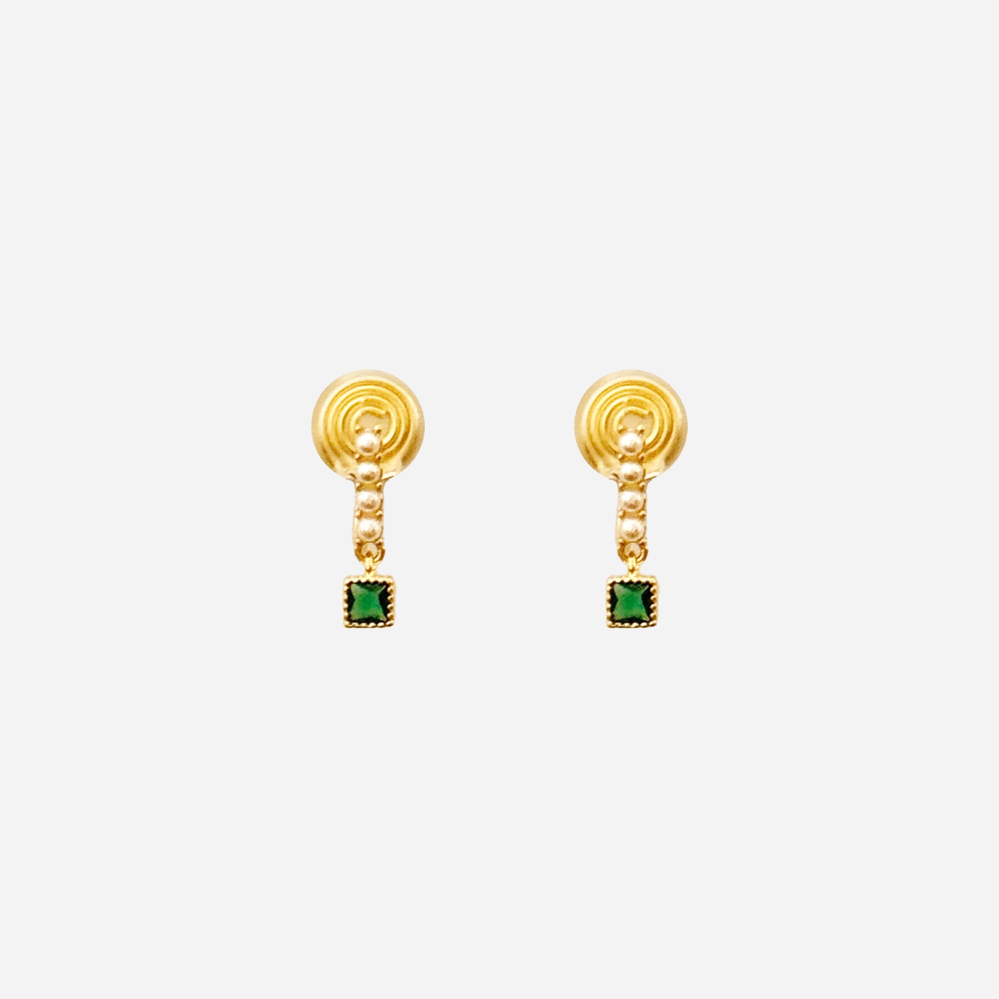 Pearl Crystaldangle clip-on earrings by SOMIY – pain-free non-pierced jewelry for everyday wear