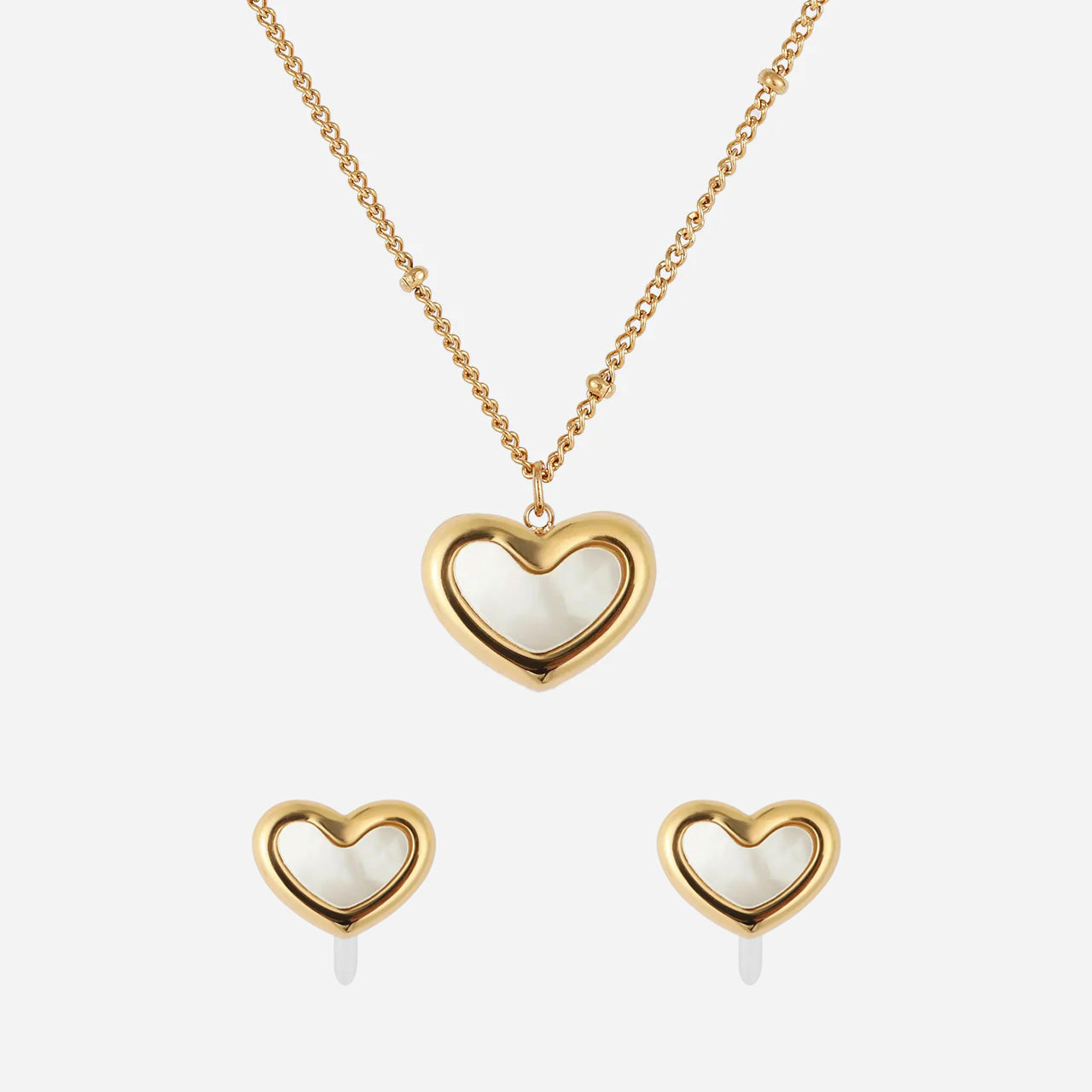 Gold Pearlclip-on earrings by SOMIY – pain-free non-pierced jewelry for everyday wear