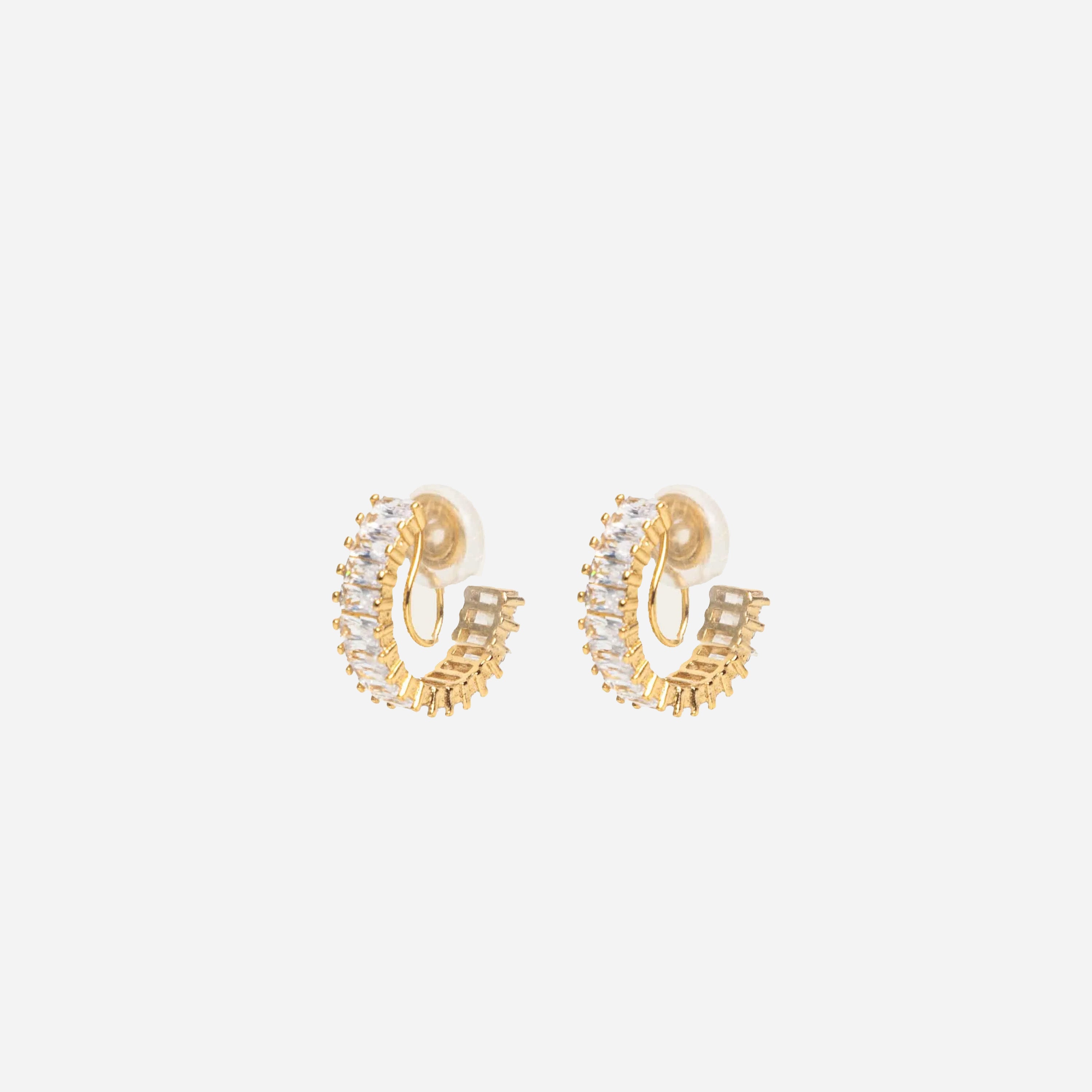 Gold Pearlclip-on earrings by SOMIY – pain-free non-pierced jewelry for everyday wear
