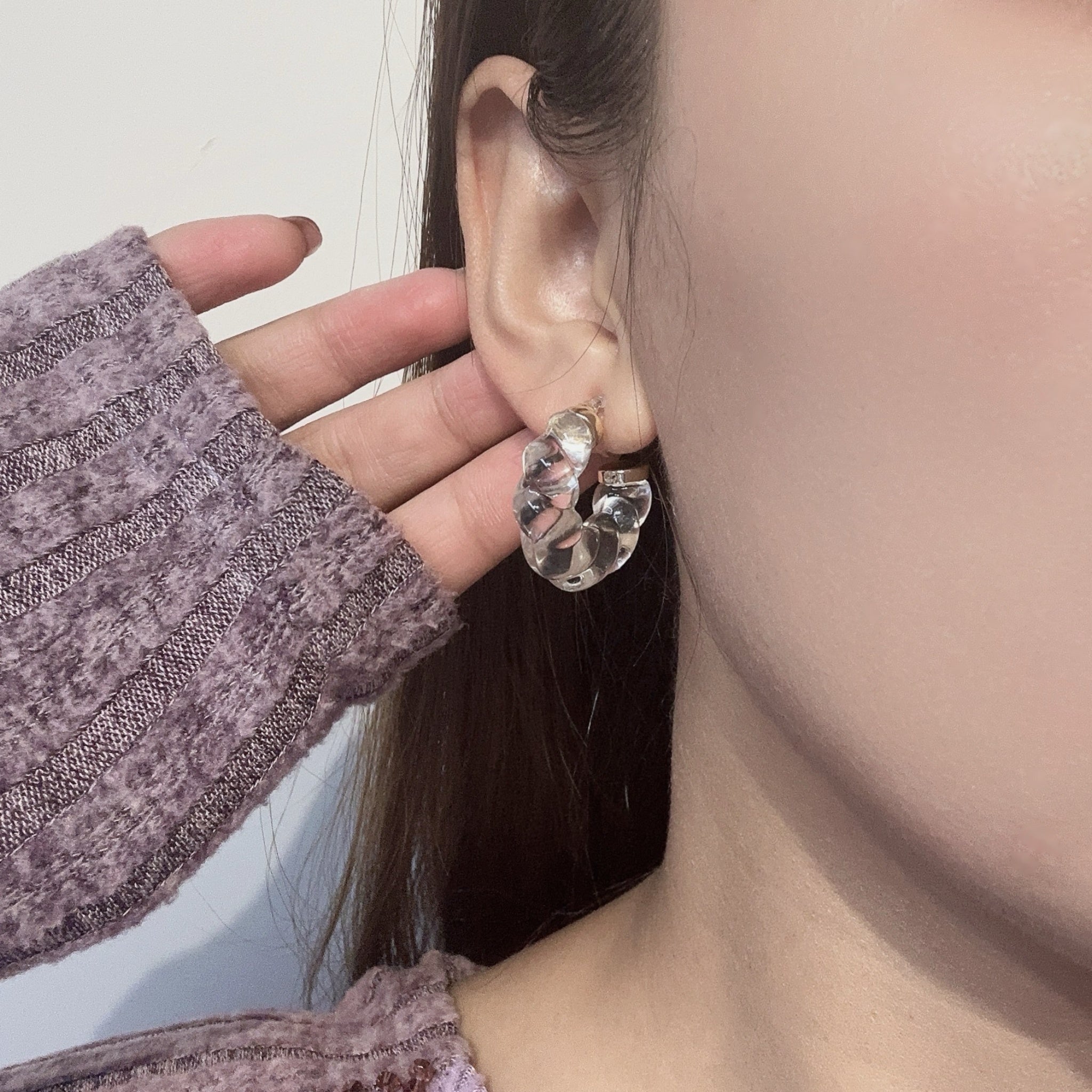 hoop clip-on earrings by SOMIY – pain-free non-pierced jewelry for everyday wear