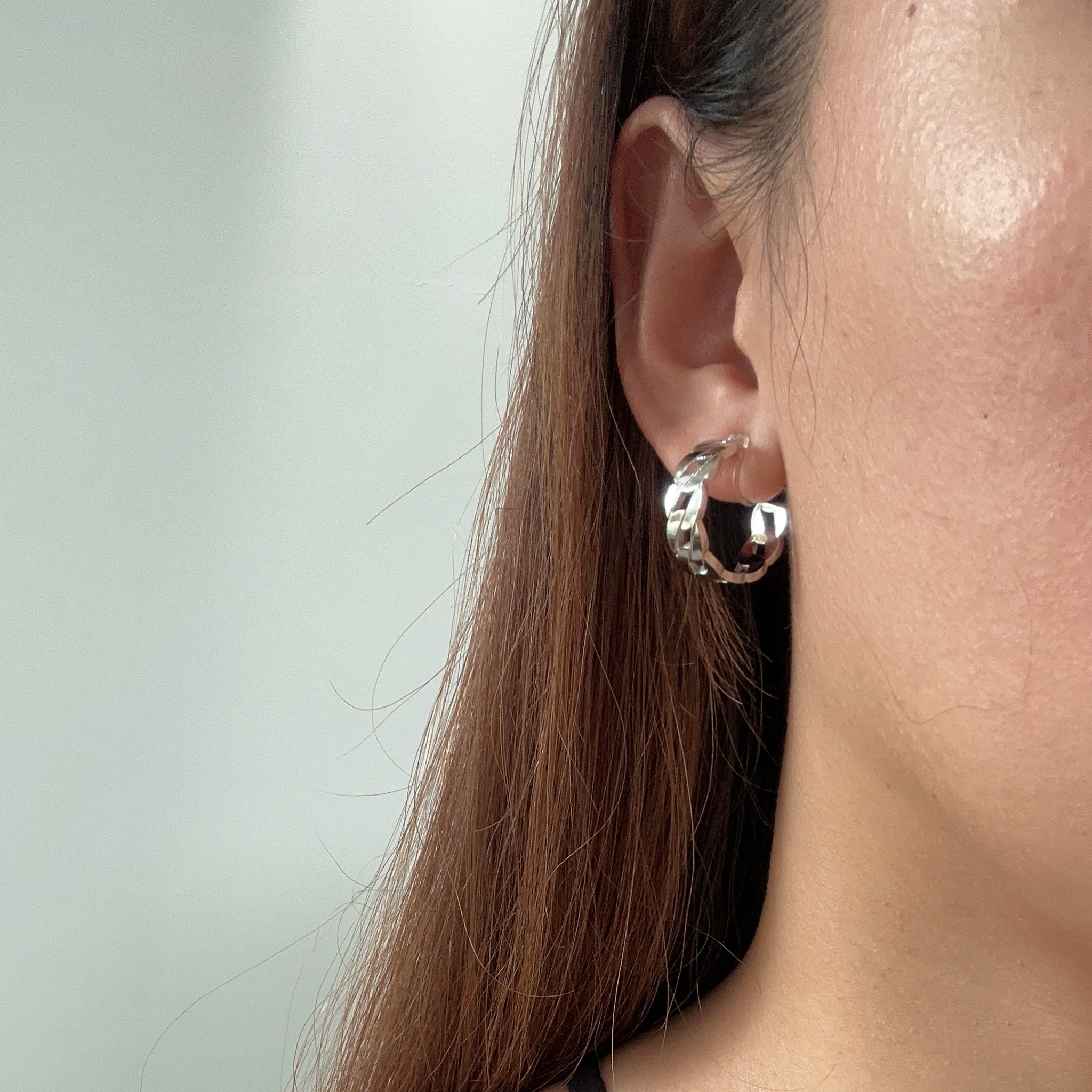 hoop clip-on earrings by SOMIY – pain-free non-pierced jewelry for everyday wear
