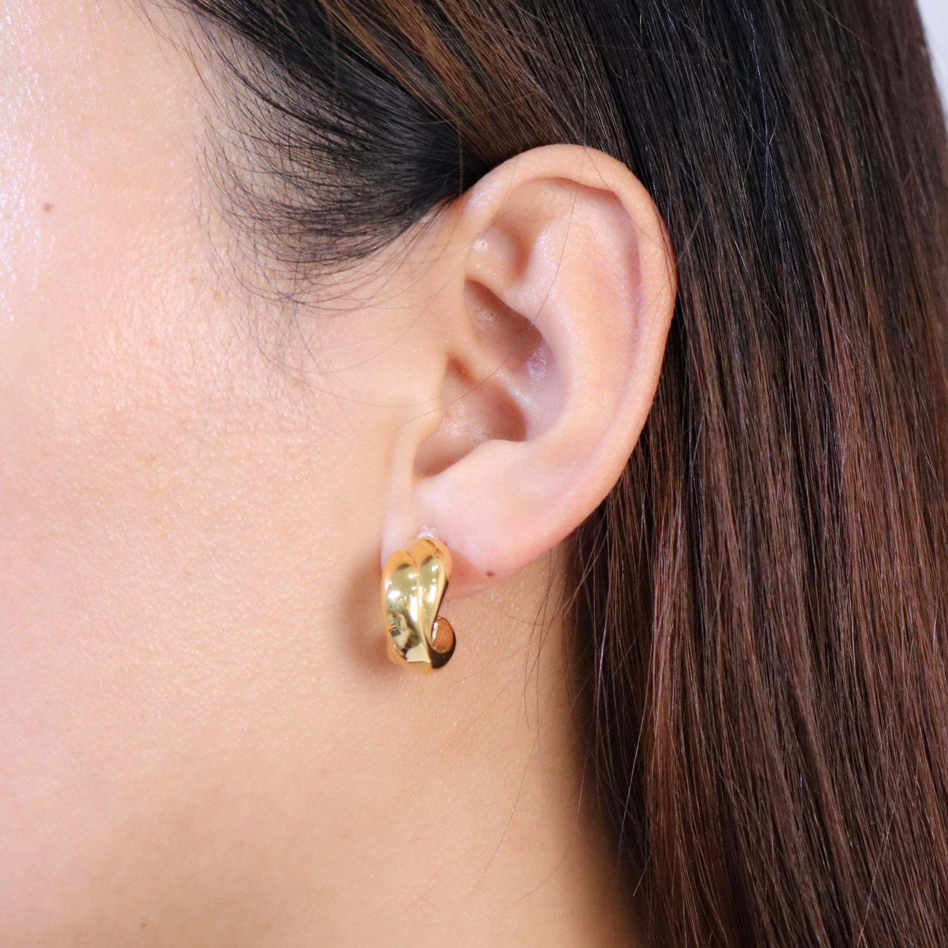 hoop clip-on earrings by SOMIY – pain-free non-pierced jewelry for everyday wear