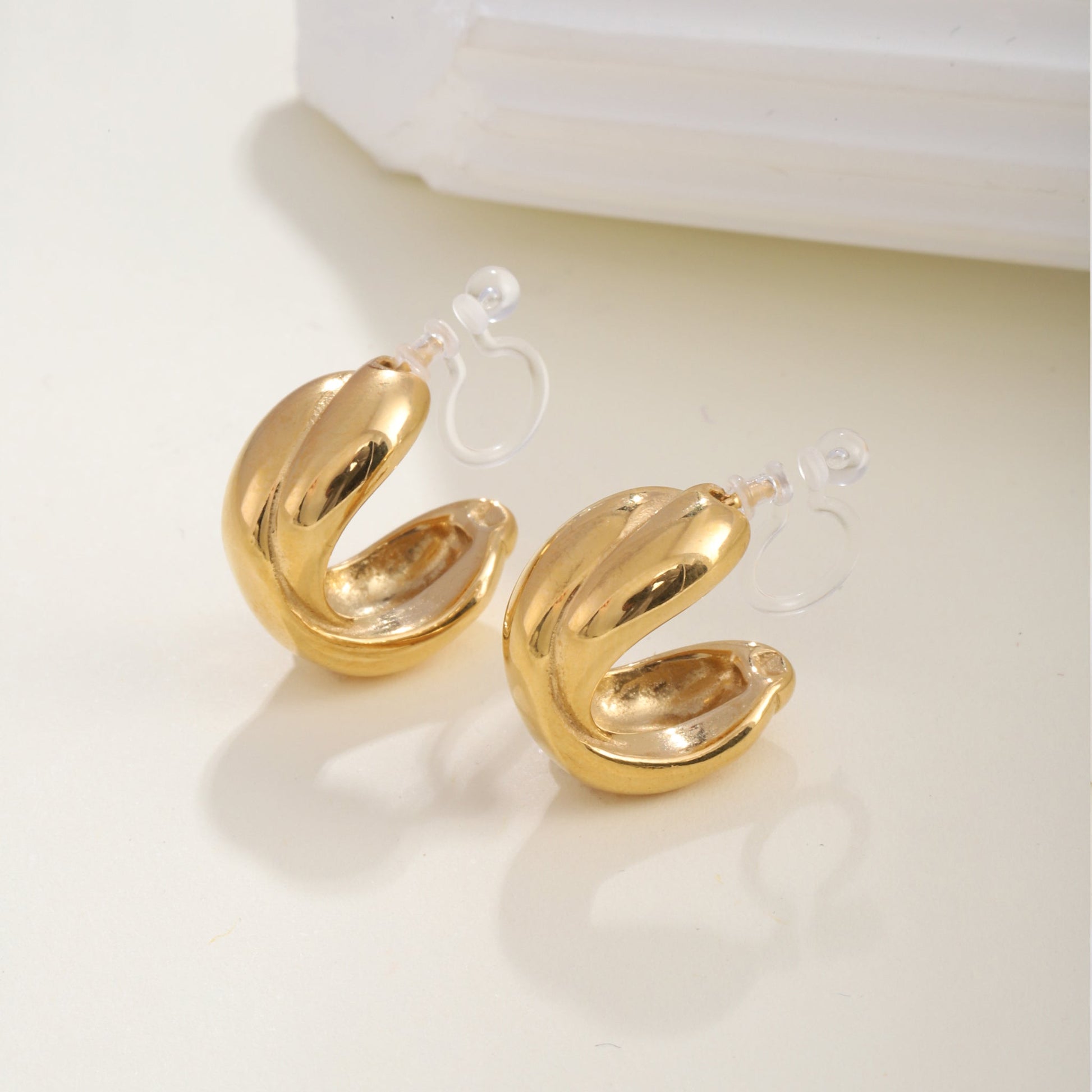 hoop clip-on earrings by SOMIY – pain-free non-pierced jewelry for everyday wear