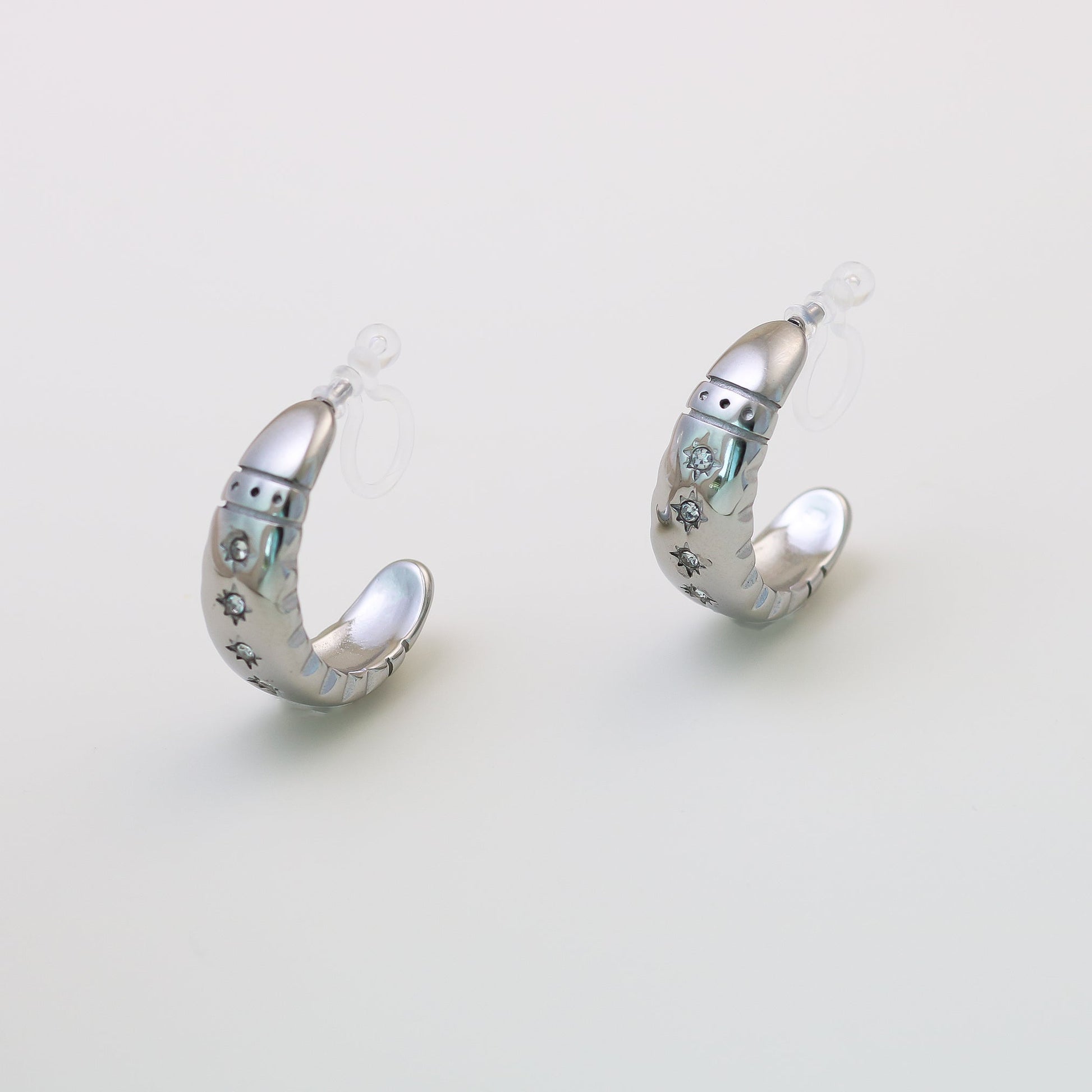 hoop clip-on earrings by SOMIY – pain-free non-pierced jewelry for everyday wear