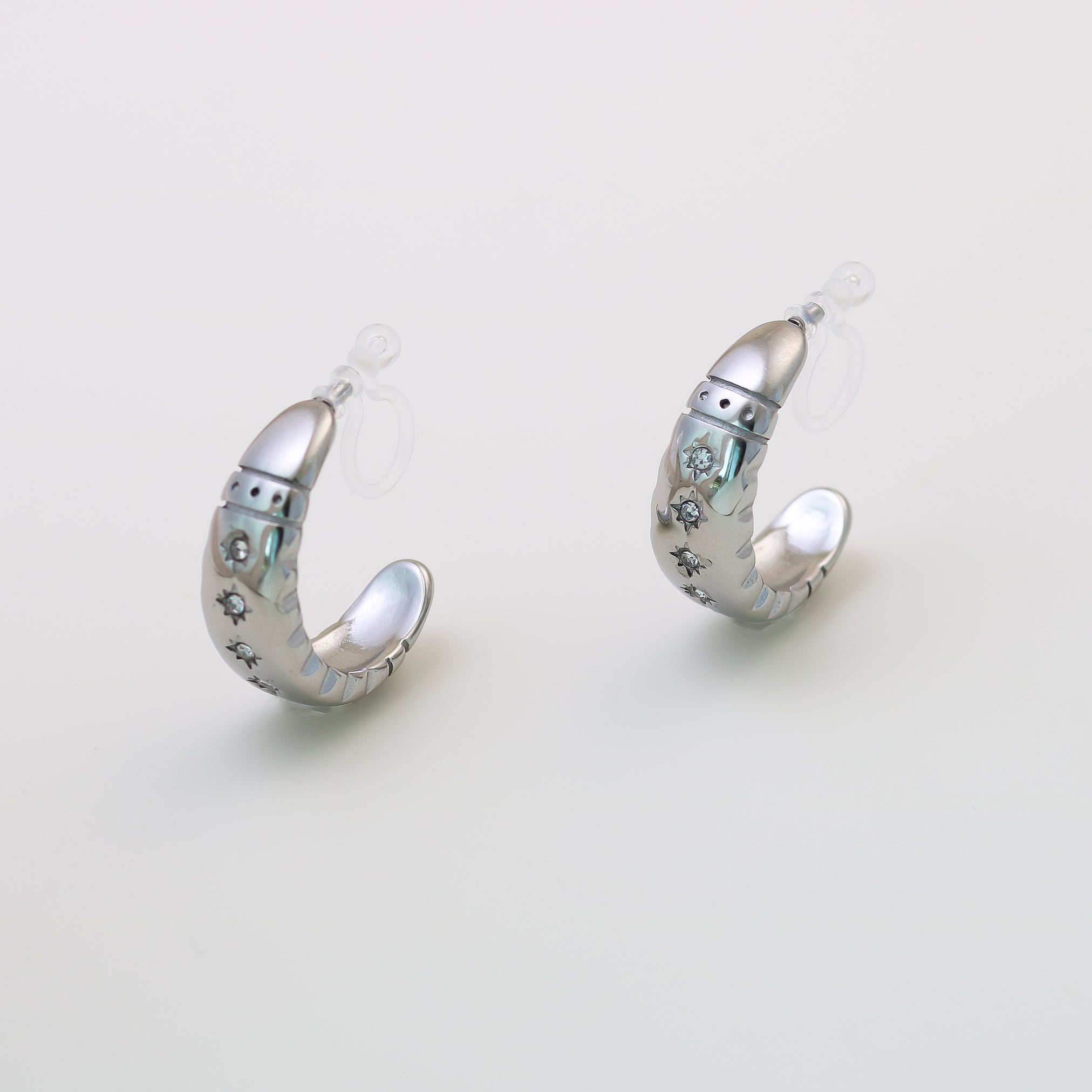 hoop clip-on earrings by SOMIY – pain-free non-pierced jewelry for everyday wear