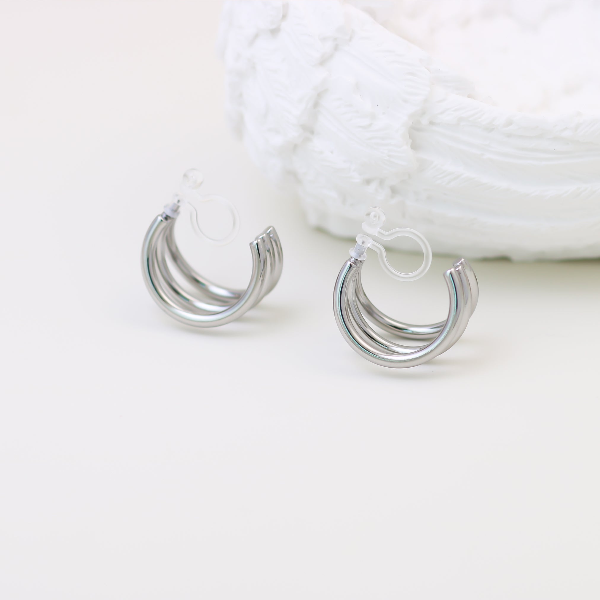 hoop clip-on earrings by SOMIY – pain-free non-pierced jewelry for everyday wear