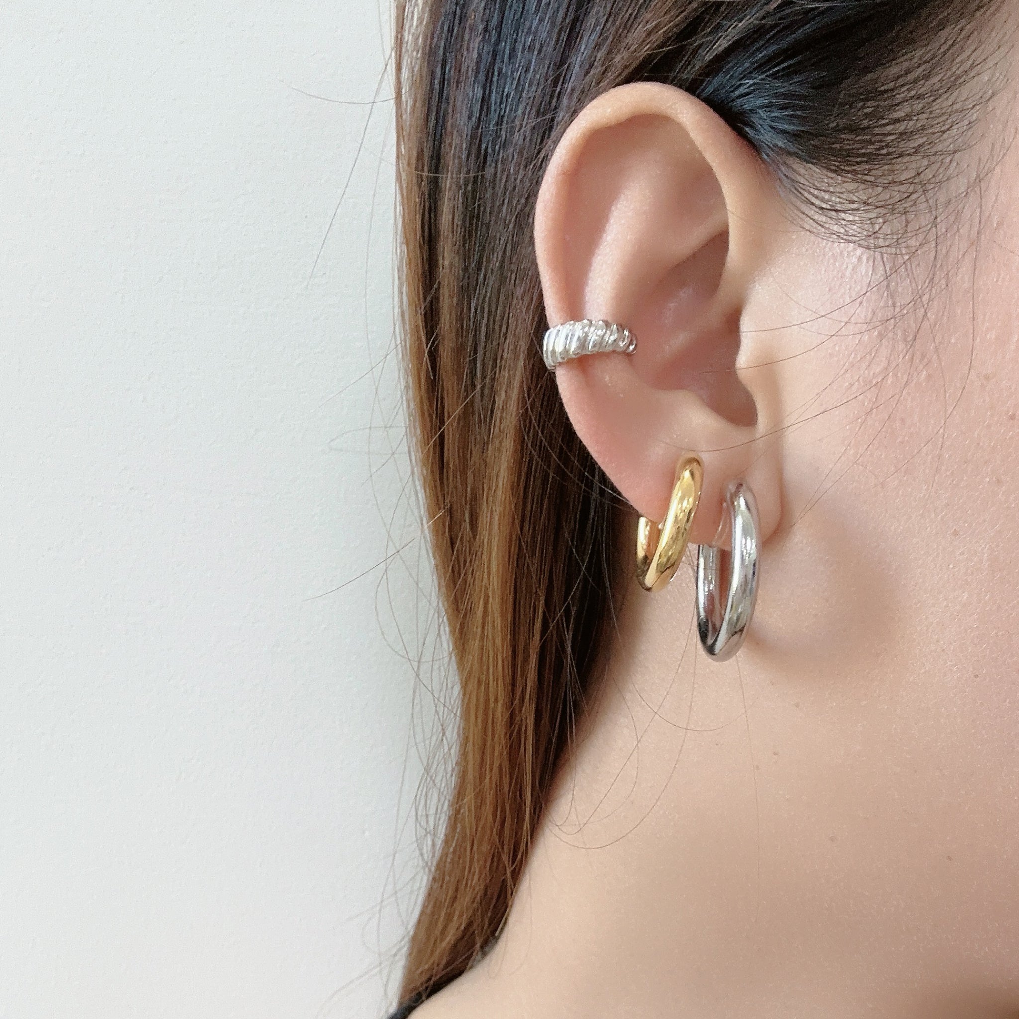 hoop clip-on earrings by SOMIY – pain-free non-pierced jewelry for everyday wear