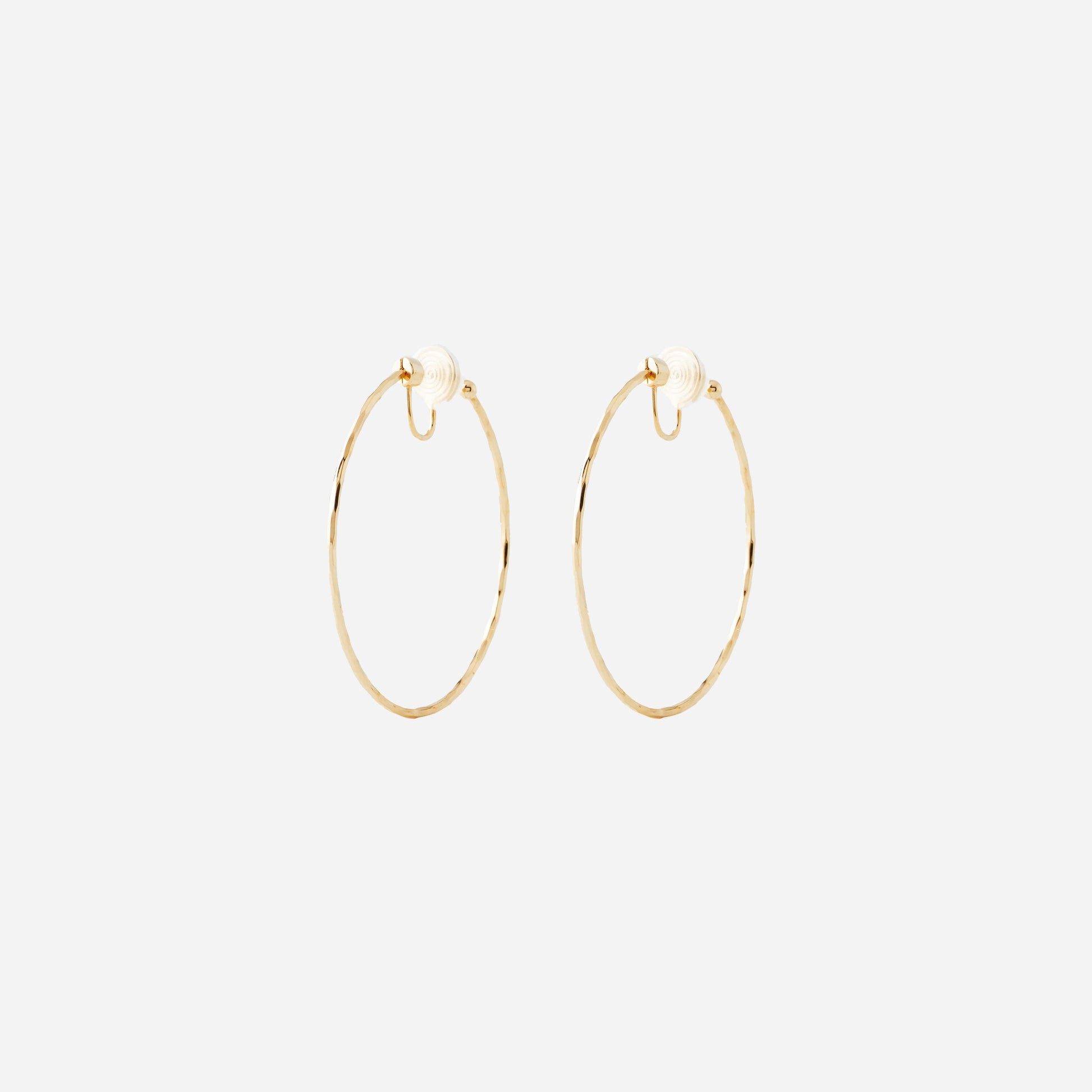 Goldhoop clip-on earrings by SOMIY – pain-free non-pierced jewelry for everyday wear