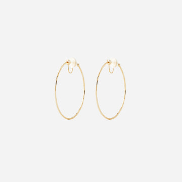 Goldhoop clip-on earrings by SOMIY – pain-free non-pierced jewelry for everyday wear