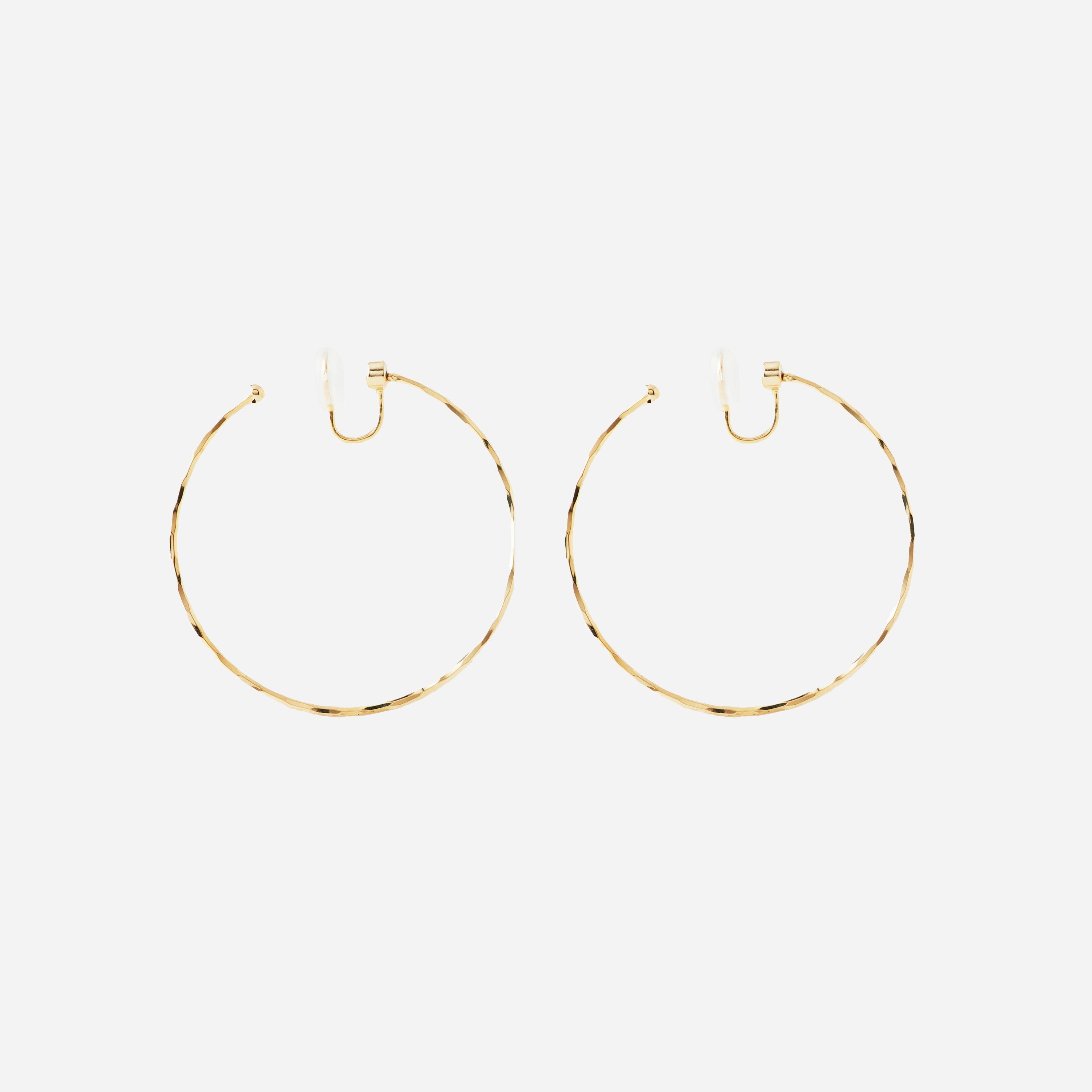 hoop clip-on earrings by SOMIY – pain-free non-pierced jewelry for everyday wear