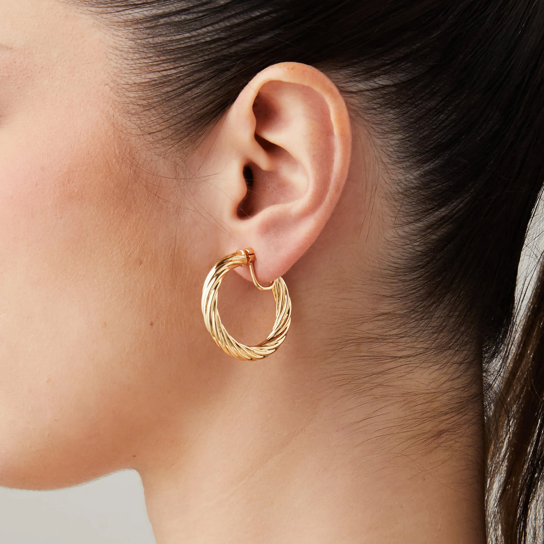 hoop clip-on earrings by SOMIY – pain-free non-pierced jewelry for everyday wear