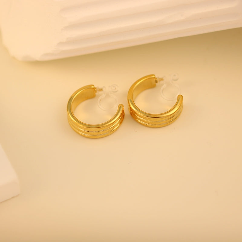 hoop clip-on earrings by SOMIY – pain-free non-pierced jewelry for everyday wear