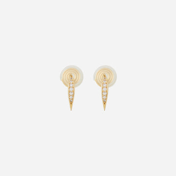 Gold Pavehoop clip-on earrings by SOMIY – pain-free non-pierced jewelry for everyday wear