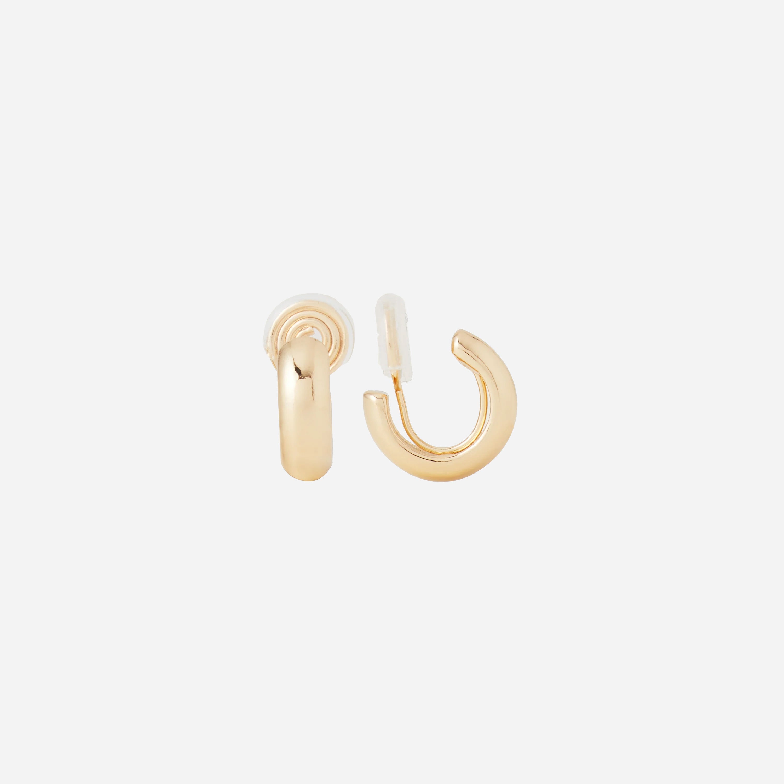 Goldhoop clip-on earrings by SOMIY – pain-free non-pierced jewelry for everyday wear