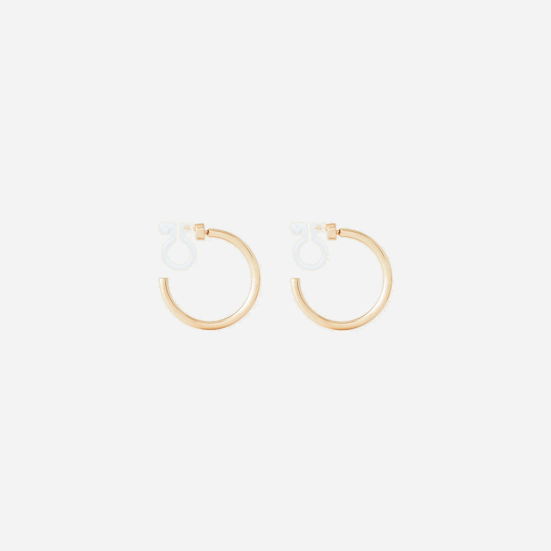 Gold Resinhoop clip-on earrings by SOMIY – pain-free non-pierced jewelry for everyday wear