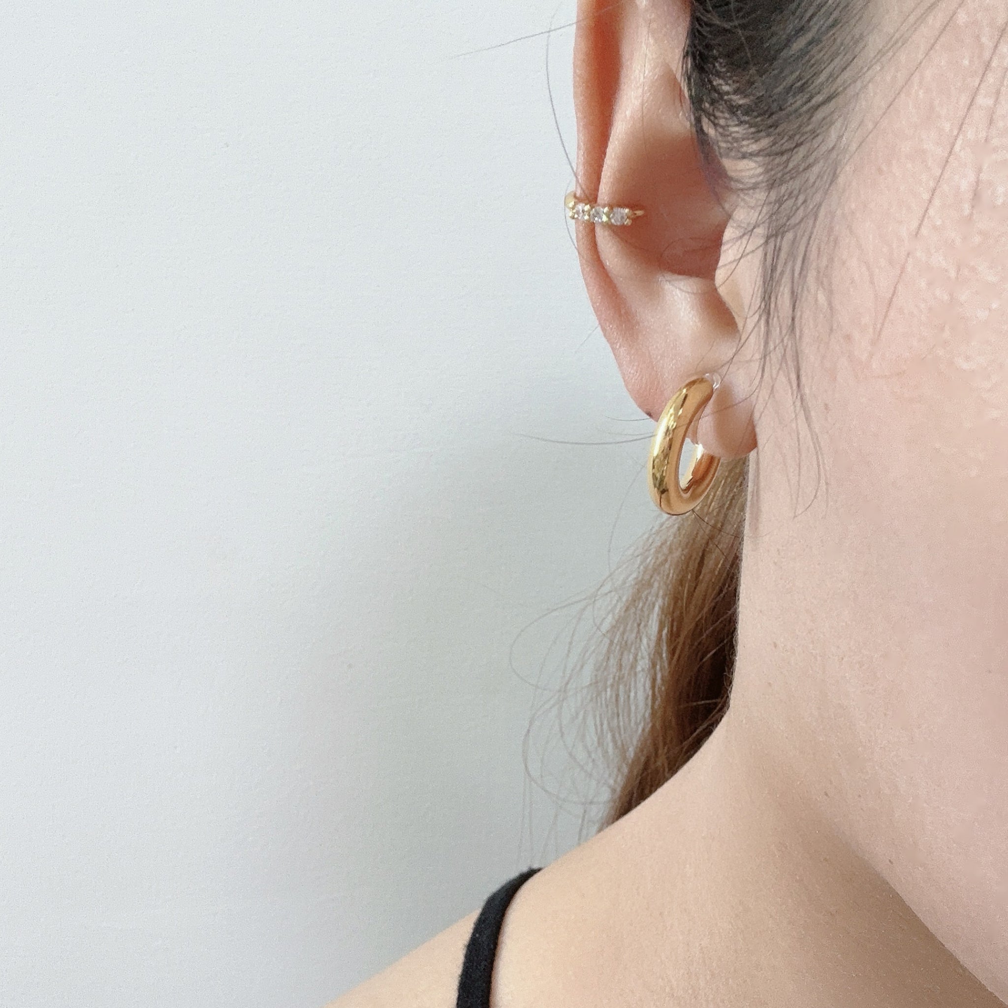 hoop clip-on earrings by SOMIY – pain-free non-pierced jewelry for everyday wear
