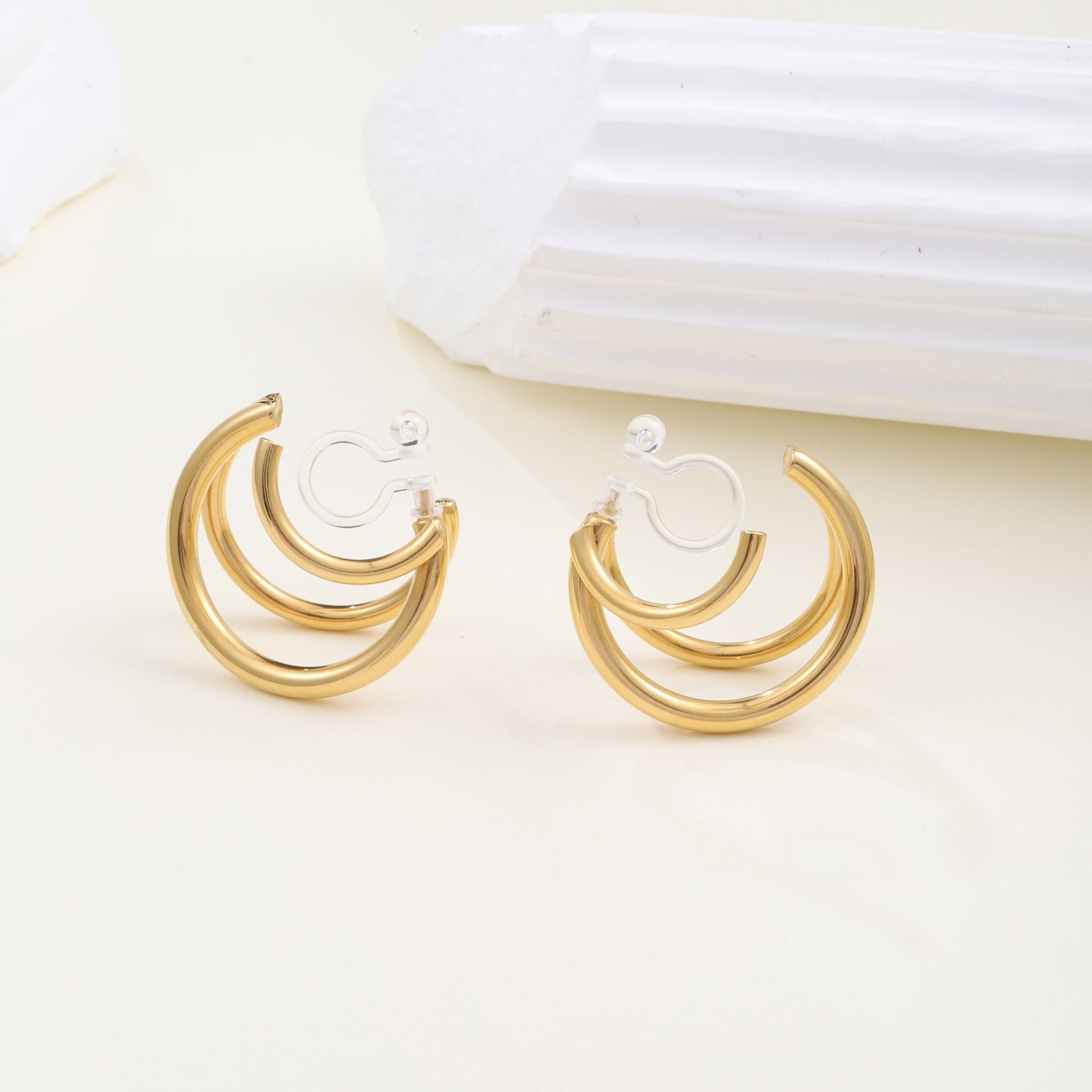 hoop clip-on earrings by SOMIY – pain-free non-pierced jewelry for everyday wear